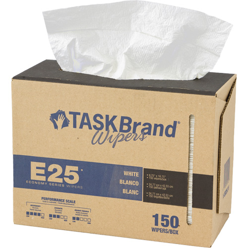 Essuie-tout &eacute;conomique &agrave; renfort tiss&eacute; TaskBrand E25, Tout usage, 16-3/4" lo x 9-3/4" la Ottawa Fastener Supply