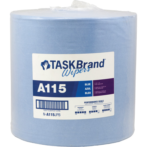 TaskBrand&reg; A115 Advanced Performance Wipers, Heavy-Duty, 13" L x 12" W Ottawa Fastener Supply
