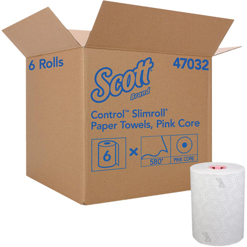 Serviettes Slimroll* de Scott en rouleau dur, 1 pli, Standard, 580' lo Ottawa Fastener Supply
