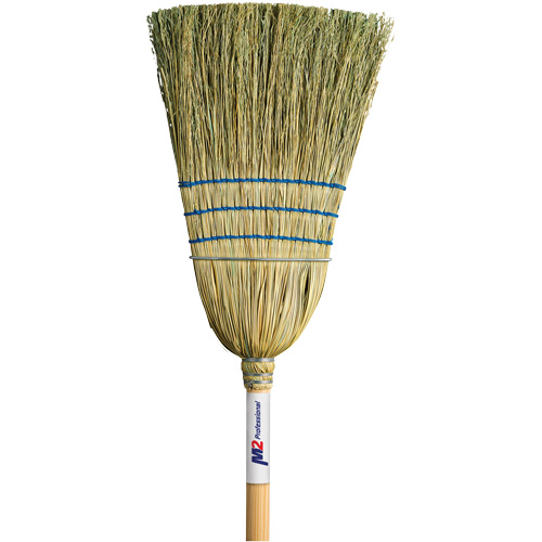 Heavy-Duty Corn Broom, 3-String, Wood Handle Ottawa Fastener Supply
