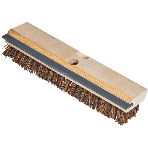 Brosse &agrave; r&eacute;curer utilitaire avec raclette, 11" l, Soies Fibre de piassava, Beige Ottawa Fastener Supply
