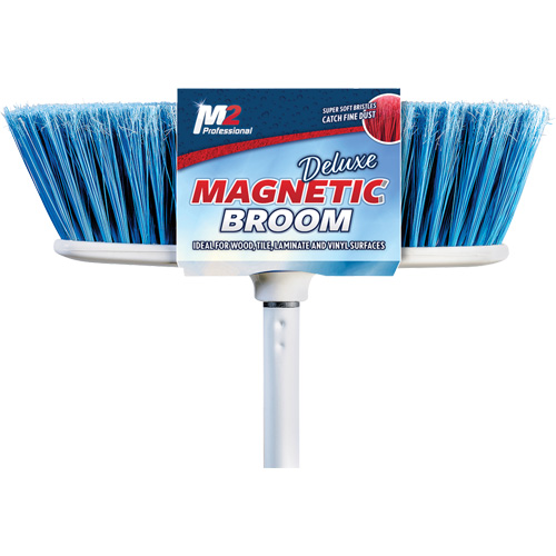 Flat Magnetic Indoor Broom with Handle, 48" Long Ottawa Fastener Supply