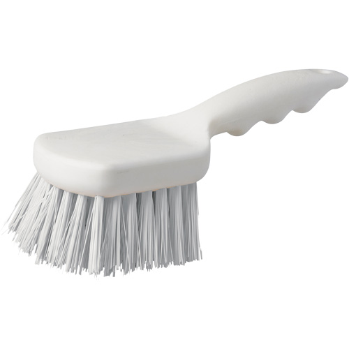 Short Handle Pot Brush, 9" L, Polypropylene Bristles, White Ottawa Fastener Supply