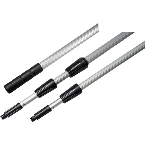 3-Piece Extension Handle, Aluminum, Telescopic, Threaded Taper Tip, 1" Diameter, 360" Length Ottawa Fastener Supply