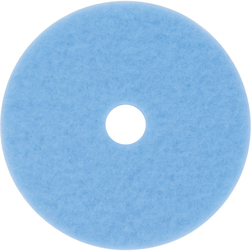 Hi-Performance Pad, 19", Burnishing, Light Blue Ottawa Fastener Supply