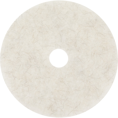 Natural Blend Pad, 17", Burnishing, White Ottawa Fastener Supply