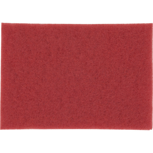 Tampon haute performance, 14" x28", Lustrage/Nettoyage, Rouge Ottawa Fastener Supply