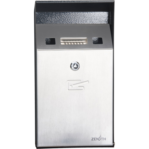 Smoking Receptacle, Wall-Mount, Stainless Steel, 1 Litre Capacity, 11-4/5" Height Ottawa Fastener Supply