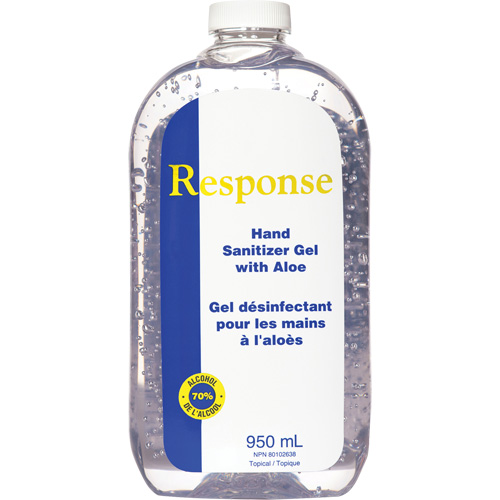 Response&reg; Hand Sanitizer Gel with Aloe, 950 ml, Refill, 70% Alcohol Ottawa Fastener Supply
