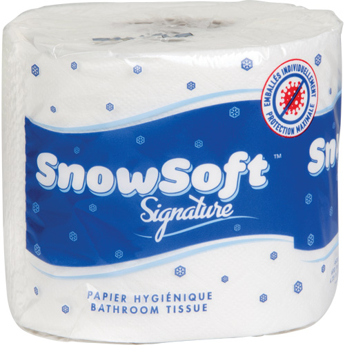 Snow Soft Premium Toilet Paper, 2 Ply, 600 Sheets/Roll, 145' Length, White Ottawa Fastener Supply