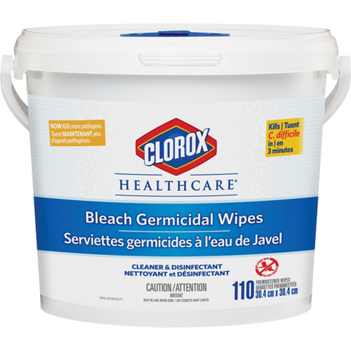Healthcare&reg; Disinfecting Bleach Wipes, 110 Count Ottawa Fastener Supply