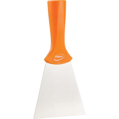 Handle-Mounted Stainless Steel Scraper, Orange, 4" W x 8" L Ottawa Fastener Supply