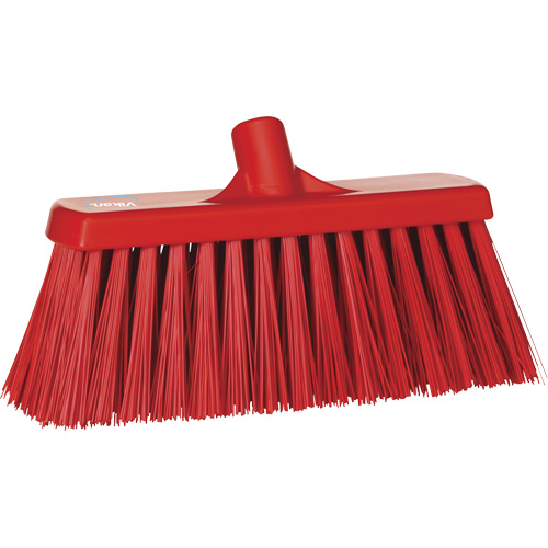 Balai-brosse robuste, Crins Ferme, 13", Polyester, Rouge Ottawa Fastener Supply