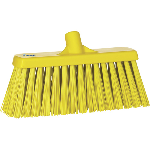 Balai-brosse robuste, Crins Ferme, 13", Polyester, Jaune Ottawa Fastener Supply