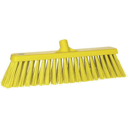 Heavy-Duty Push Broom, Stiff Bristles, 20", Polyester, Yellow Ottawa Fastener Supply