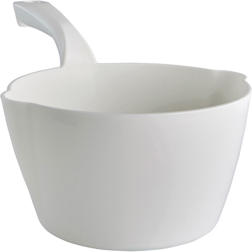 Round Bowl Scoop, Plastic, White, 64 oz. Ottawa Fastener Supply