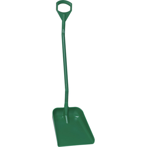 Ergonomic Large Blade Shovel, 51" Length, Plastic, Green Ottawa Fastener Supply