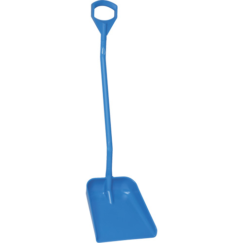 Ergonomic Large Blade Shovel, 51" Length, Plastic, Blue Ottawa Fastener Supply
