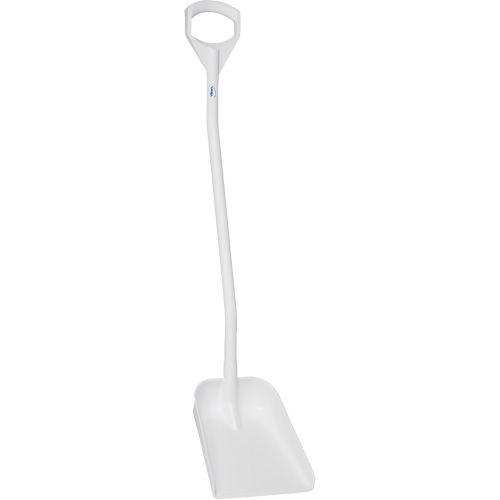 Ergonomic Small Blade Shovel, 50" Length, Plastic, White Ottawa Fastener Supply