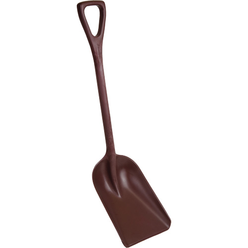 One-Piece Metal Detectable Shovel, 10" x 14" Blade, 37-1/2" Length, Plastic, Red Ottawa Fastener Supply