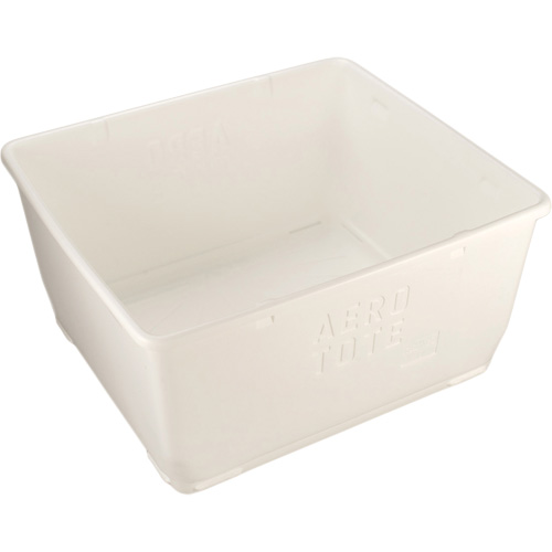 Aero-Tote Tub with Drain Plug, Plastic, White Ottawa Fastener Supply