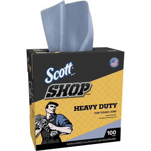 Shop Towels, Heavy-Duty, 16-4/5" L x 8-1/3" W Ottawa Fastener Supply