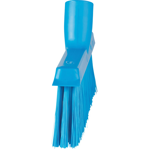 Balai biseaut&eacute; avec pas de vis inclin&eacute;, Crins Moyen, 10", Polyester, Bleu Ottawa Fastener Supply