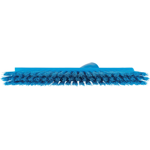Balai biseaut&eacute; avec pas de vis inclin&eacute;, Crins Moyen, 10", Polyester, Bleu Ottawa Fastener Supply