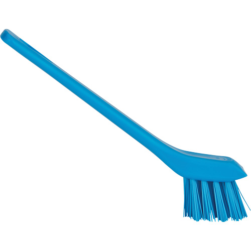 Brush with Scraping Edge, Stiff Bristles, 6" Long, Blue Ottawa Fastener Supply