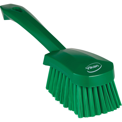 Brosse &agrave; r&eacute;curer avec manche court, Soies Doux, Longueur de 10-1/2", Vert Ottawa Fastener Supply