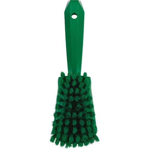 Brosse &agrave; r&eacute;curer avec manche court, Soies Doux, Longueur de 10-1/2", Vert Ottawa Fastener Supply