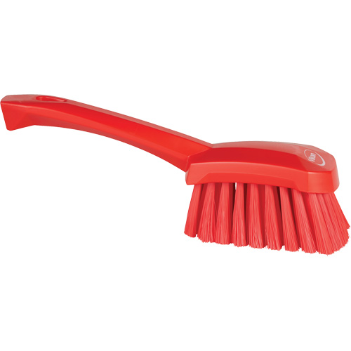 Short-Handled Washing Brush, Soft Bristles, 10-1/2" Long, Red Ottawa Fastener Supply