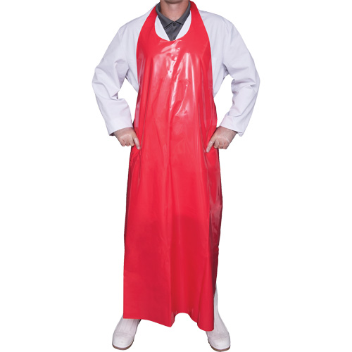 Top Dog 8 Mil. Apron, Polyurethane, 45" L x Red Ottawa Fastener Supply
