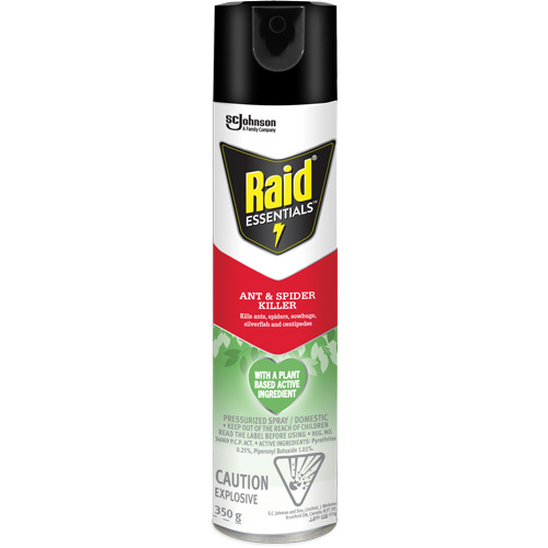 Raid&reg; Essentials Ant & Spider Killer, 350 g, Aerosol Can Ottawa Fastener Supply