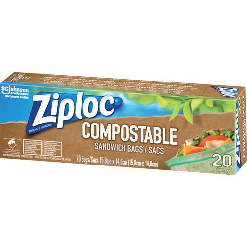 Ziploc&reg; Compostable Sandwich Bags Ottawa Fastener Supply