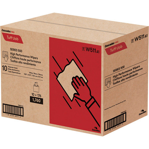 Pro Tuff-Job&reg; High Performance Spunlace Wipers, All-Purpose, 12-1/2" L x 9-1/4" W Ottawa Fastener Supply