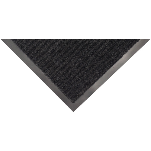 Twin Rib Matting, Wiper/Scraper, 3' x 5' x 1/4", Charcoal Ottawa Fastener Supply