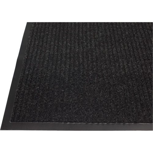 Twin Rib Matting, Wiper/Scraper, 3' x 5' x 1/4", Charcoal Ottawa Fastener Supply