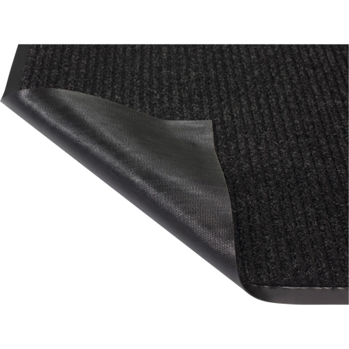 Twin Rib Matting, Wiper/Scraper, 3' x 5' x 1/4", Charcoal Ottawa Fastener Supply