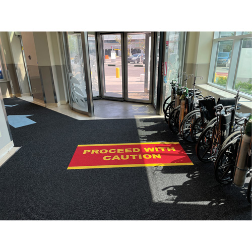 Supreme Knob Entrance Matting, Wiper/Scraper, 13-5/12' x 75-1/2' x 7/16", Charcoal Ottawa Fastener Supply