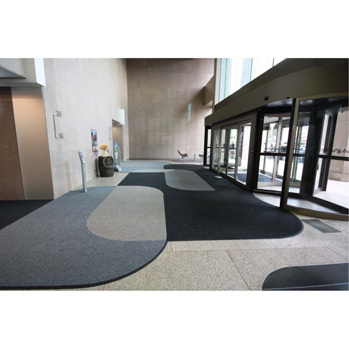 Supreme Knob Entrance Matting, Wiper/Scraper, 13-5/12' x 75-1/2' x 7/16", Charcoal Ottawa Fastener Supply