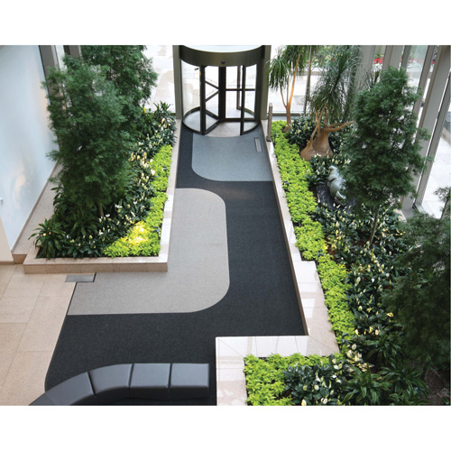 Supreme Knob Entrance Matting, Wiper/Scraper, 13-5/12' x 75-1/2' x 7/16", Charcoal Ottawa Fastener Supply