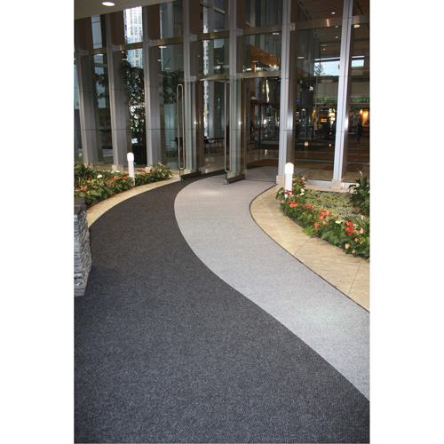 Supreme Knob Entrance Matting, Wiper/Scraper, 13-5/12' x 75-1/2' x 7/16", Charcoal Ottawa Fastener Supply