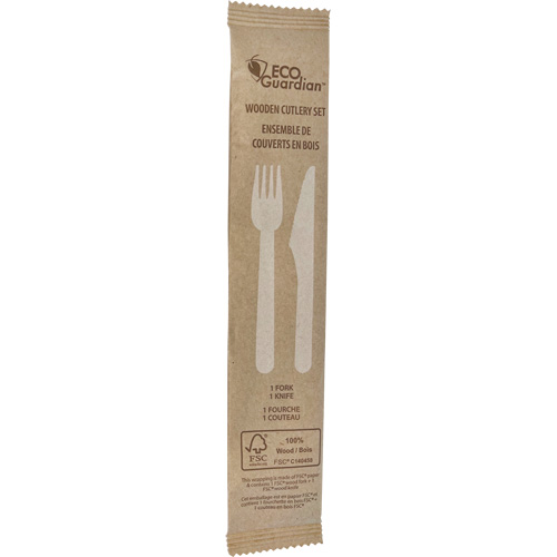 Fork & Knife Wooden Cutlery Kit Ottawa Fastener Supply