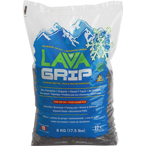 LavaGrip Traction-Aid, Container Size 17.6 lbs. (8 kg), Bag Ottawa Fastener Supply