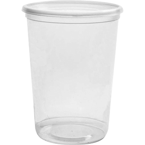 Magik 32 oz. Clear Deli Container without Lid, Plastic, Round Ottawa Fastener Supply