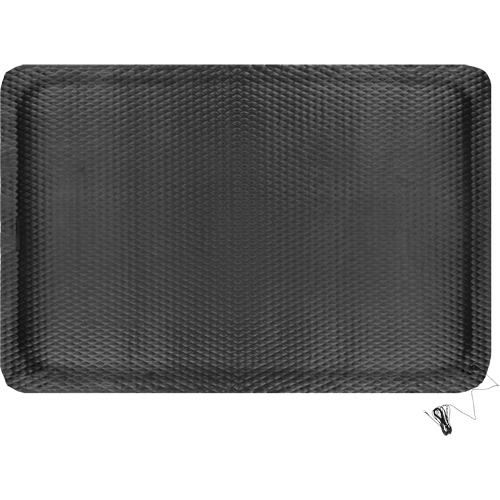 Hog Heaven Electrically Conductive Mat, 4' W x 6' L, 5/8" Thickness, Black, Nitrile Ottawa Fastener Supply