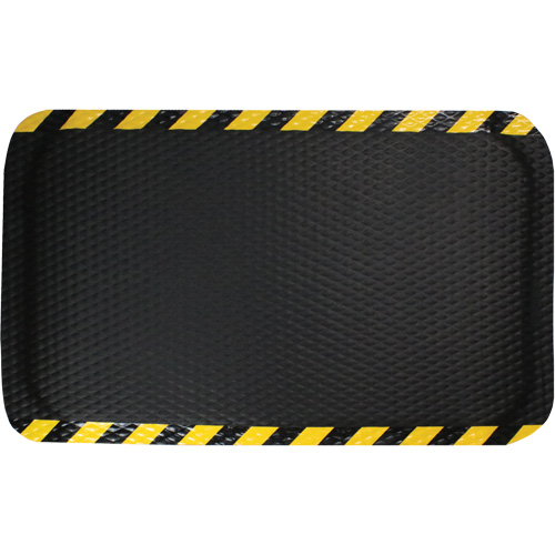 Tapis Hog Heaven, Losange, 3' x 5' x 5/8", Noir/Jaune, Nitrile Ottawa Fastener Supply