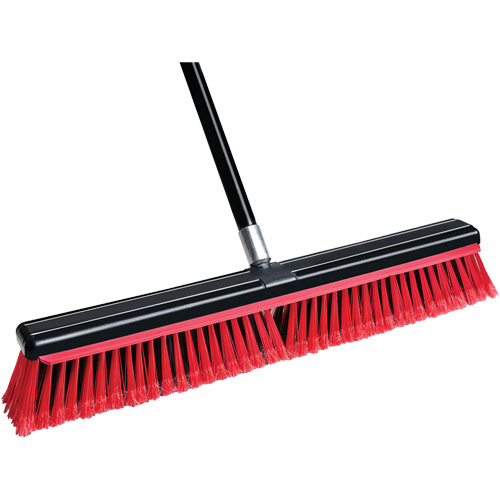 Squeegee Broom with Handle, 24", Medium, PVC Bristles Ottawa Fastener Supply