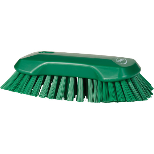 Hand Brush, Extra Stiff Bristles, 9-1/10" Long, Green Ottawa Fastener Supply